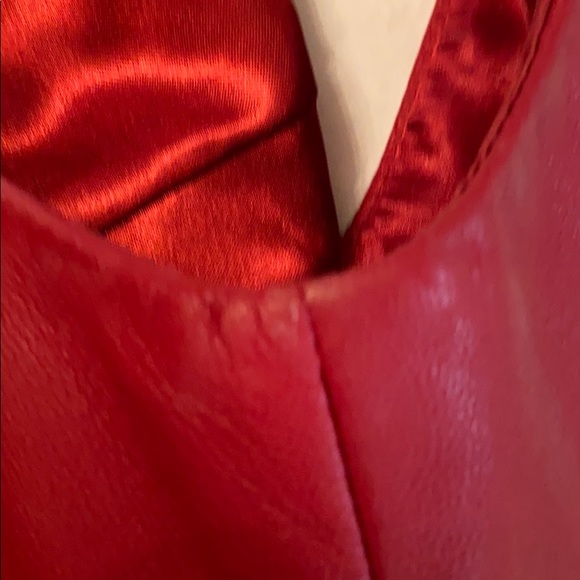 BCBGMAXAZRIA LEATHER DRESS - Picture 7 of 7